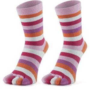 GoWith-katoen sokken-teensokken-2 paar-huissokken-warme sokken-grappige sokken-grappige cadeaus voor vrouwen-35-40