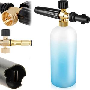 Verstelbare Sneeuwschuim Lance Schuim Kanon 1L Voor K Reeks K2/K3/K4/K5/K6/K7 - Foam Fles Nozzle Voor Hoge Druk Autowas Gun Accessoire Washing Machine