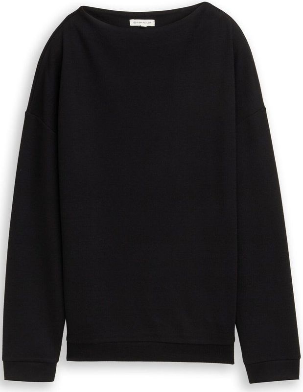 Tom Tailor Loose fit sweatshirt met opstaande kraag