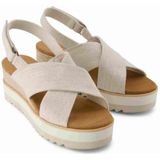 Toms - Diana Crossover - Sandalen - Zwart - Geverfde Stof - EVA Buiten- en OrthoLite Binnenzool