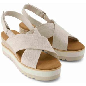 Toms - Diana Crossover - Sandalen - Zwart - Geverfde Stof - EVA Buiten- en OrthoLite Binnenzool