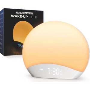EverestPeak - Wake up Light - Digitale Wekker - Volledig Dimbaar - 28 Geluiden