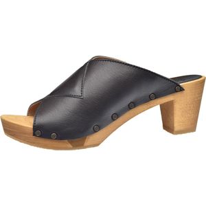 Sanita Wood-Kelo Square Flex Sandal ZWART - Maat 37