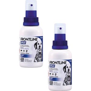 Frontline Spray Hond/Kat - Anti vlooien en tekenmiddel - 2 x 100 ml