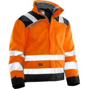 Jobman 1346 Winter Jacket Star Kl3 Oranje/Zwart maat XL