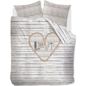 Athome Lovewood Dekbedovertrek - Natural 240x200/220