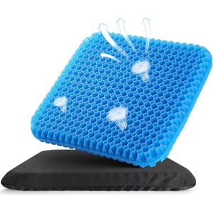 Gelkussen voor Zitontlasting - Zitkussen - Ergonomisch Kussen voor Stoel