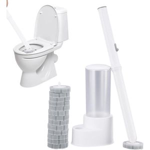 Afneembare toiletborstelset Wand Kit - Draagbare toiletreinigingsborstel voor toiletwastafel .