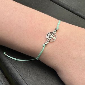 Wellness-House | Koordarmband Tree of Life Groen | Tree of Life | Armband | Unisex | In Maat Verstelbaar | Vriendschapsarmband | Levensboom | Bescherming | Kracht | Zen | Zen Sieraad