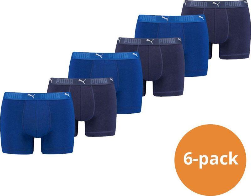 Puma - Sport Boxershorts - Blauw - Katoen - 6-pack