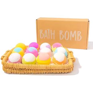 BathQueen XXL Bruisballen - set van 12 - 100g per stuk - bath bombs