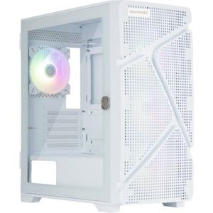 Enermax MarbleShell Mesh MS21 ARGB Mini Tower Gaming PC Case - 4x PWM 12cm ARGB Fan - 2x USB3.0 and USB 3.2 Type C- Snow White; ECA-MS21-WW-ARGB