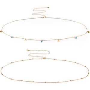 Provento - Taillekettingen voor Vrouwen - Buikkettingen - Sexy Kettingriemen - Strand Accessoires - Verstelbare Taille Decoratie - Zomerstrand Cadeau