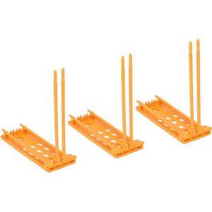3-delige enkelbandframe voor duiven - vier stijlen - 77 x 26 inch - muur/plank - papegaai enkelbandhouder - geel .