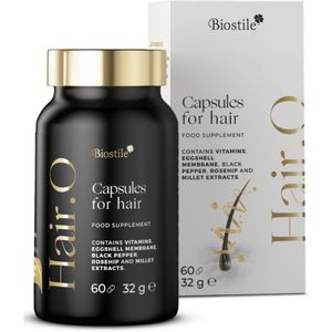 Biostile – Hair.o Capsules – Ondersteuning tegen haaruitval - gezonde Haargroei - 60 capsules