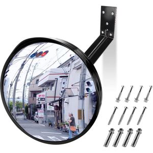 Verkeersspiegel Weerbestendig Maakt Parkeren Gemakkelijker - Diameter 30 cm, Veiligheidsspiegel, Ideaal voor Onoverzichtelijke Garages, Binnenplaatsen, Opritten en Meer