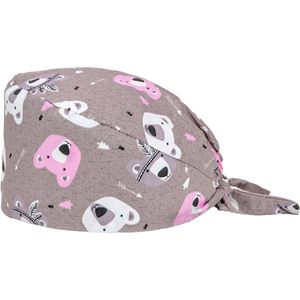 MyScrubs - Scrub Cap Roze Ijsbeer