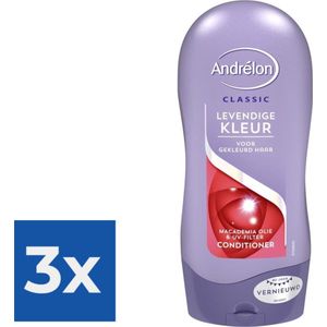 Andrélon Conditioner Levendige Kleur 300 ml - Voordeelverpakking 3 stuks