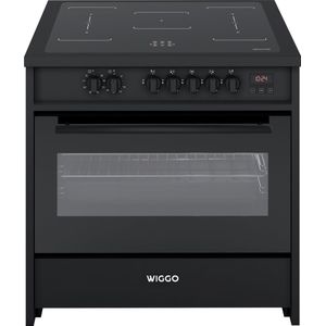 Wiggo WIO-E921A(BB) - Freestanding - Induction - Elektrische Oven - 90cm - 8 Function - 121 Liter - 3000 W - Zwart