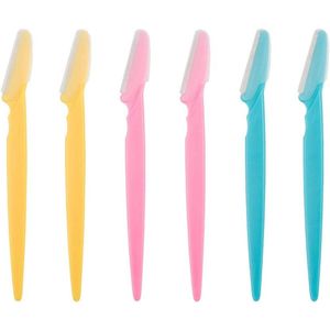 Wenkbrauwscheerapparaat - Gezichtshaarverwijderaar Scheerapparaat Trimmer - Unisex - 6 Stuks