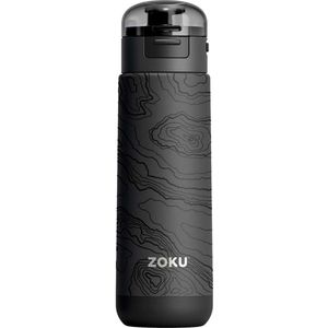 Zoku - Thermosbeker 500 ml Grey Graphic - Roestvast Staal - Grijs