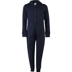Kids all-in-one onesie kinderen - navy - 7/8 jaar