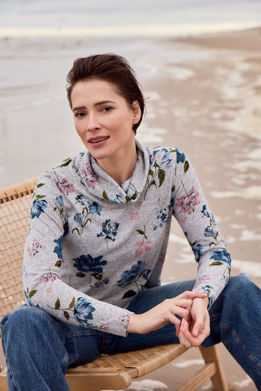 Bloomings - SLT401-8864 - T-shirt - Grijs - Lange Mouw