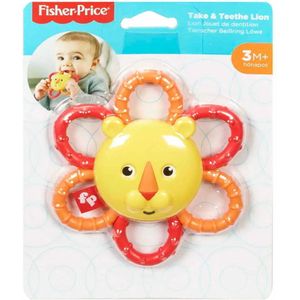 fisherprice take & teethe lion - bijtring leeuw - dieren - tandjes bijttool - speelgoed baby - fisher-price animal - easy grip - kraamcadeau