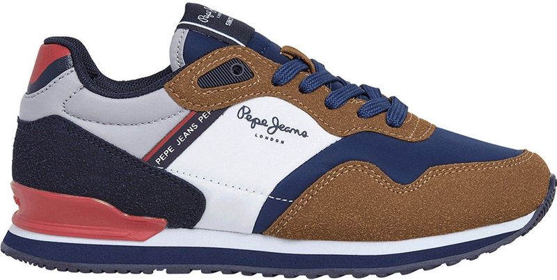 Pepe Jeans - PBS400005 - Hardloopschoenen - Veelkleurig - Plat - Vetersluiting