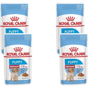 Royal Canin Shn Medium Puppy Pouch - Hondenvoer - 4 x 10 x 140 g