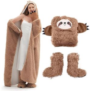 Verjaardagscadeau voor vrouwen - Draagbare deken hoodie voor haar