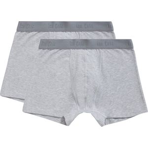 Basics shorts light grey melee 2 pack voor Jongens | Maat 146/152