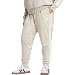 adidas Sportswear ESSENTIALS 3-STRIPES JOGGER BROEK (GROTE MAAT) - Dames - Beige