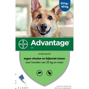 Bayer Anti vlooienmiddel Advantage 400 25 - 40 kg - 4 pipetten