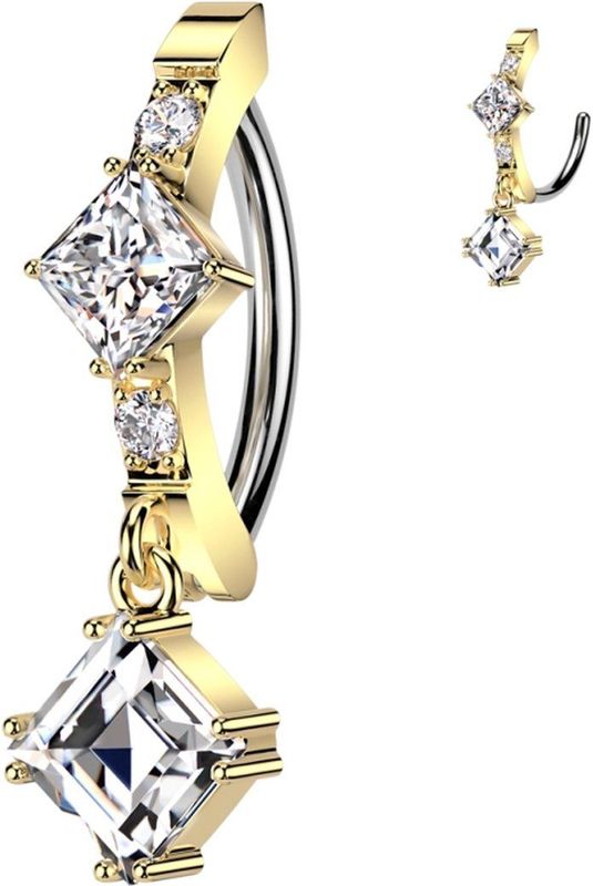 Piercing - 316L Chirurgisch Staal - Clicker Systeem - Verkocht Per Stuk