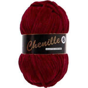 Chenille 6 - Bordeaux 042 - Lammy yarns - 5 stuks