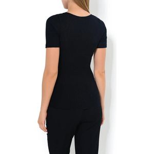 Nina von C - Thermoshirt - Navy - Merino Wollen Korte Mouw