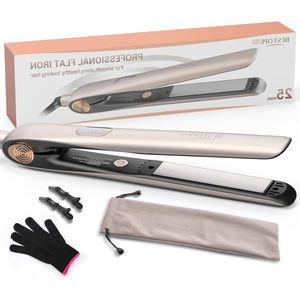 Stijltang 2-in-1 keramische coating temperatuurinstelling glanzend haar snel verwarmend