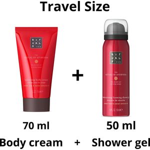 Rituals of Ayurveda - Duo Set Travel Size Shower Gel 50 ml + Body Cream 70 ml + Gift bag