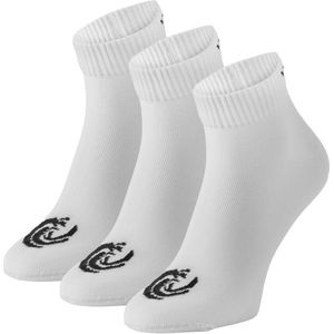 Vinnie-G Quarter Sokken Wit - 3 paar Witte Enkel sokken - Unisex - Maat 47/49