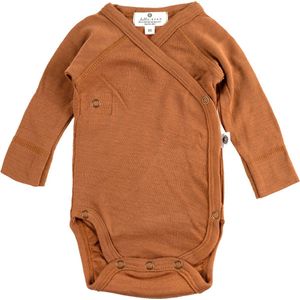 Wollen Overslagromper lange mouw – Merinowol - Argan Oil- 56 - 1 tot 3 maanden
