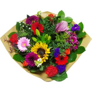 Boeket Kim Large Mix ↨ 45cm - bloemen - boeket - boeketje - bloem - droogbloemen - bloempot - cadeautje