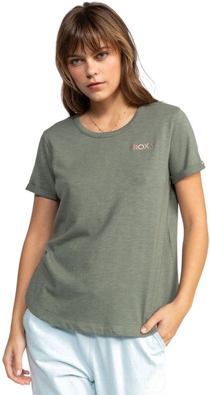 Roxy - Saturdaze - T-shirt - Groen - Korte Mouwen
