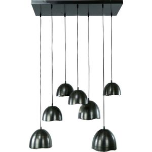 Kwik hanglamp spiegel metaal zwart 7L
