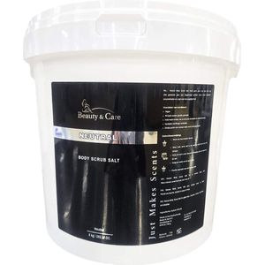 Beauty & Care - Neutral Body Scrub Salt 8 kg emmer - 8 kg. new
