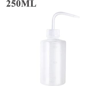 1x Spoel Fles Doseer Knijpfles Tattoo Squeeze Bottle voor Groene Zeep, Water of Desinfectiemiddel 250mlTransparant | Professionele Tatoeage, Beauty, PMU, Salon, Wimper, Kappers Barbier Studio Spuitfles | Plantenspuit | Waterfles | Hairdressing |