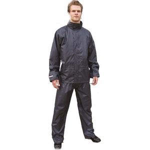 Grote maten zwart All Weather regenpak voor volwassenen 3XL (48/58)