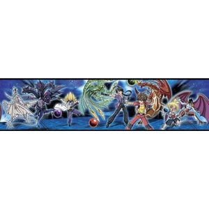 Bakugan - Behangrand - Muurdecoratie - wandstickers - Zelfklevend - Vinyl - 4.5 Meter lang