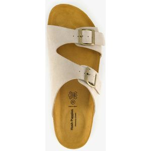 Hush Puppies suede heren slippers beige - Maat 41 - Extra comfort - Memory Foam