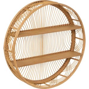 Atmopshera Ina wandplank rond - Bamboe - Dia 70 cm